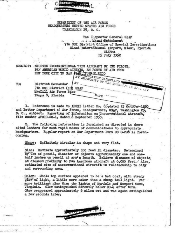 Nash and Fortenberry Incident - Project Blue Book Case File