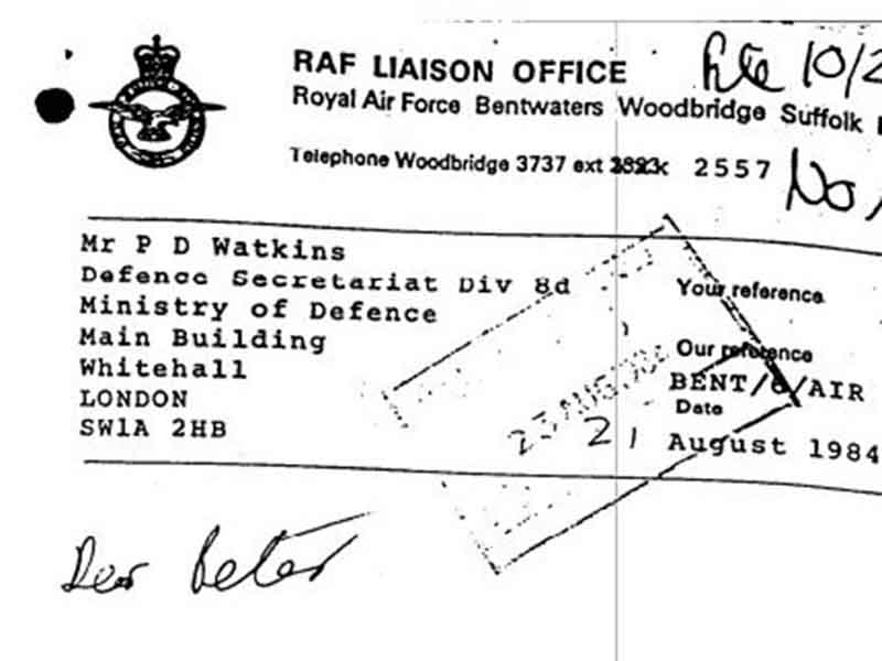 British MOD Rendlesham Forest Incident Files - Part 2