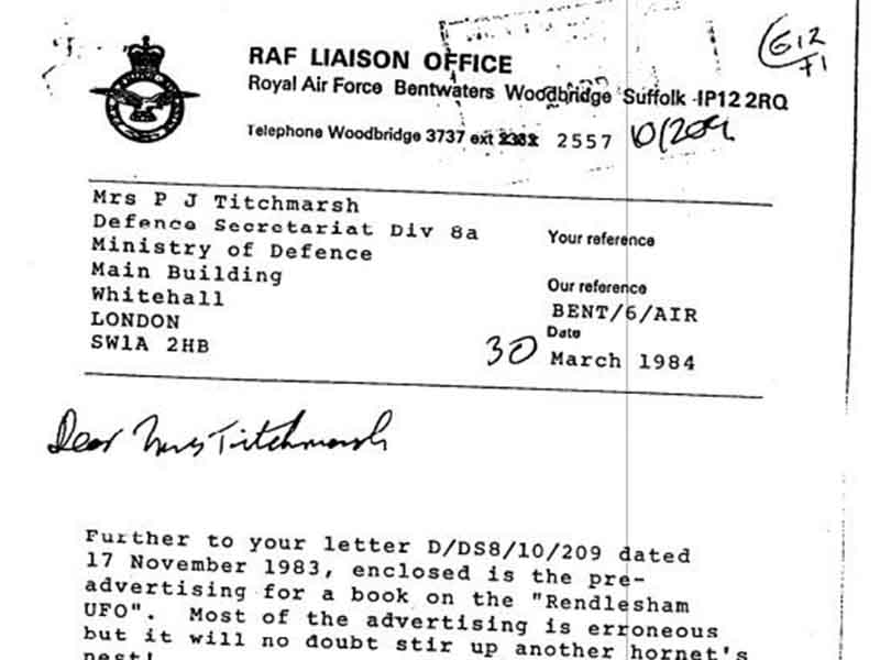 British MOD Rendlesham Forest Incident Files - Part 4