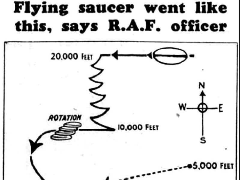 Sketch Detailing Royal Air Force Officer Sighting