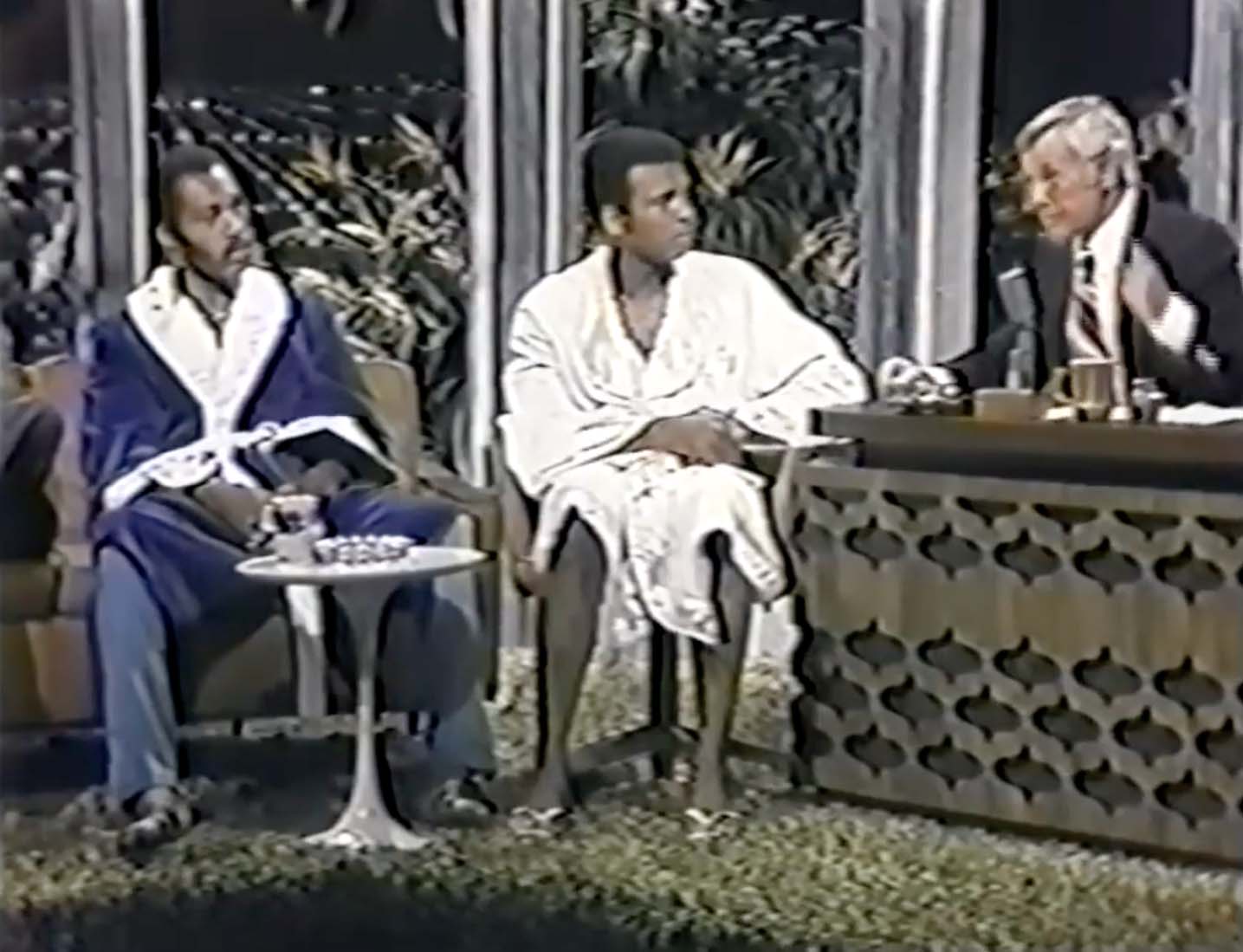 Screenshot of Muhammad Ali on the Johnny Carson Show
