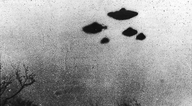 CIA Released Photo of UFOs, Sheffield, England, 1962
