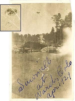 Photo of UFO Near Ward, Colorado, 1929