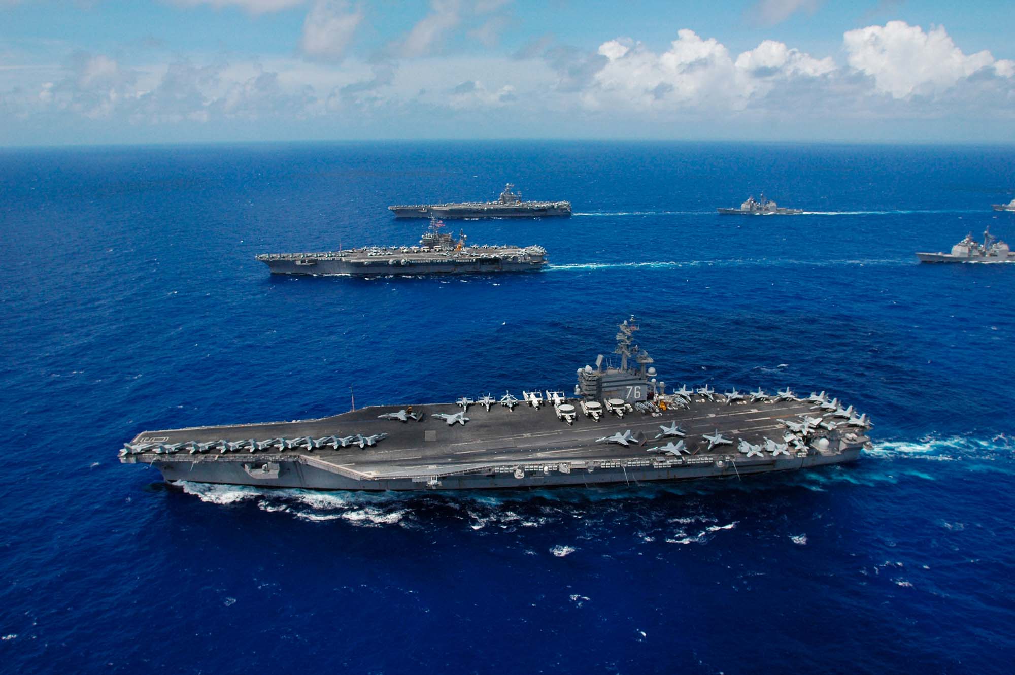 Photo of the USS Ronald Reagan