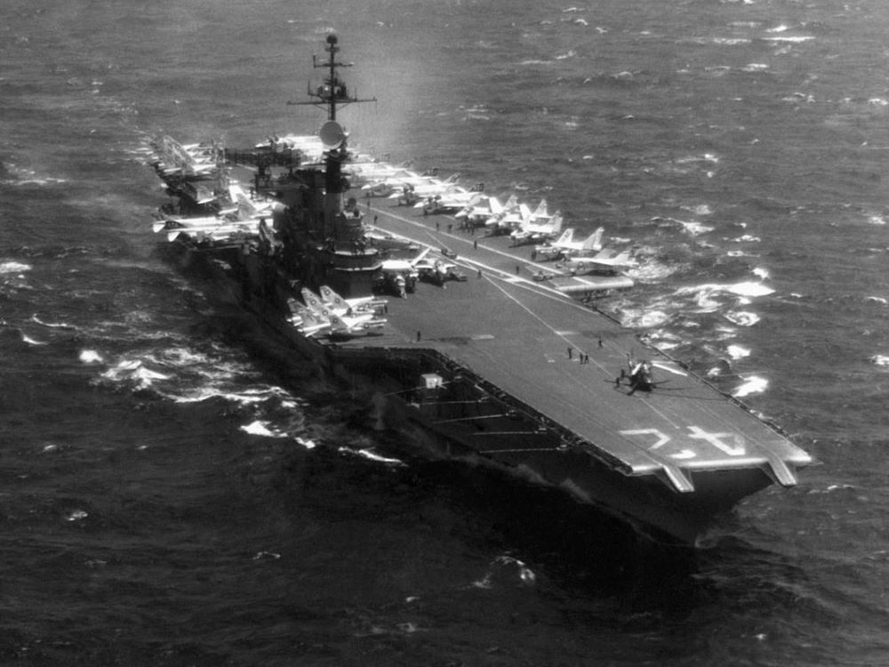 The USS Franklin D. Roosevelt became the first nuclear armed weapons carrier at sea in 1950. In September 1952, the carrier took part in Exercise Mainbrace, a NATO training where UFOs were sighted.