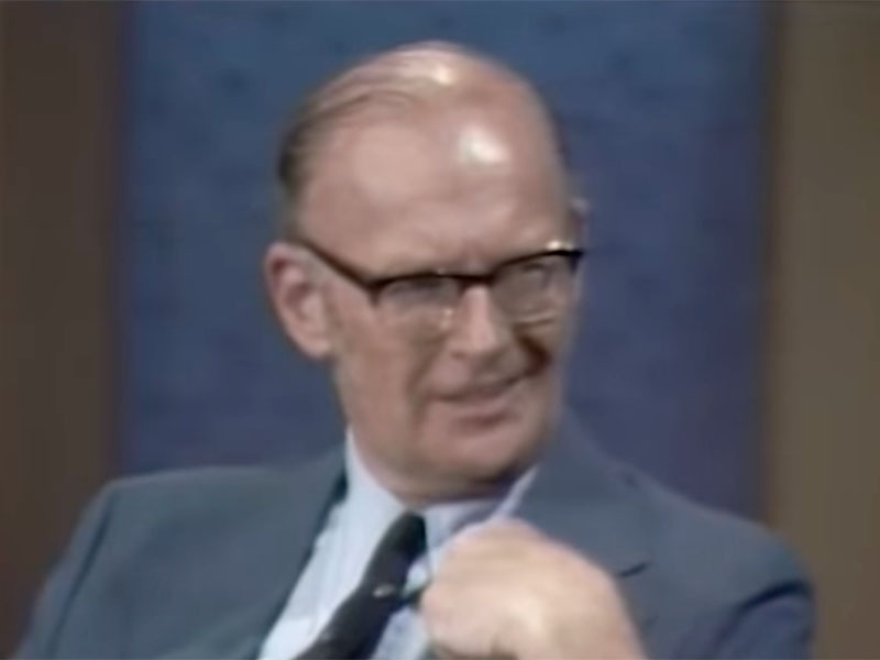 Screenshot of Arthur C. Clarke on the Dick Cavett Show