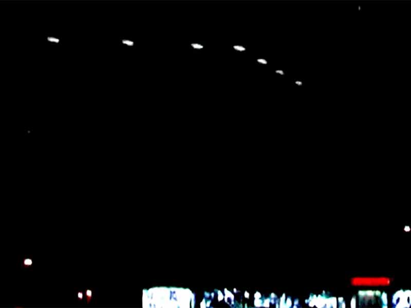 Screengrab of a video AZCentral video of the Phoenix Lights. Provenance unknown.