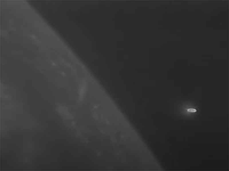 Giant UFO Appears and Smaller UFO Zooms