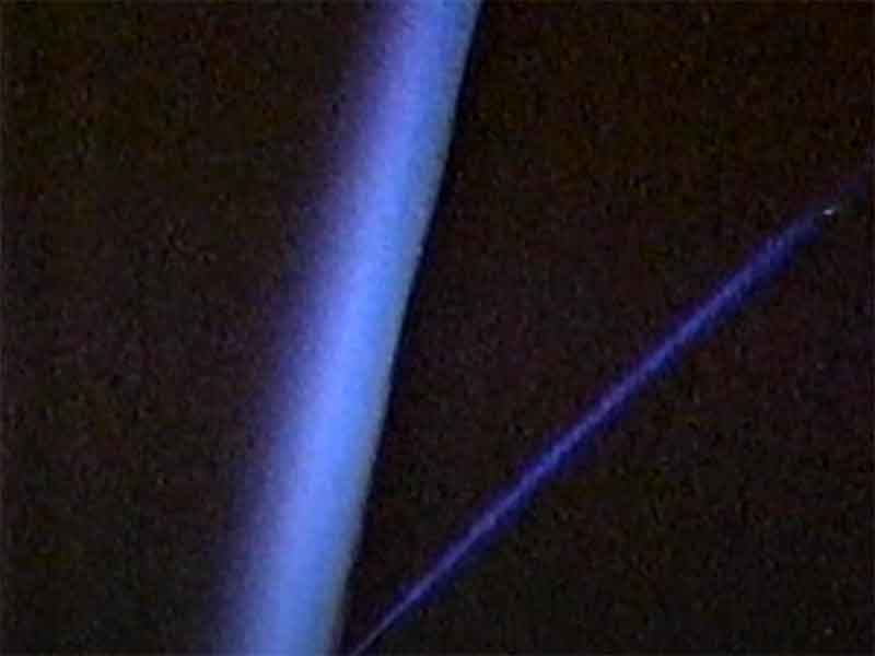 STS-80 Multicolored UFOs Frame Captured